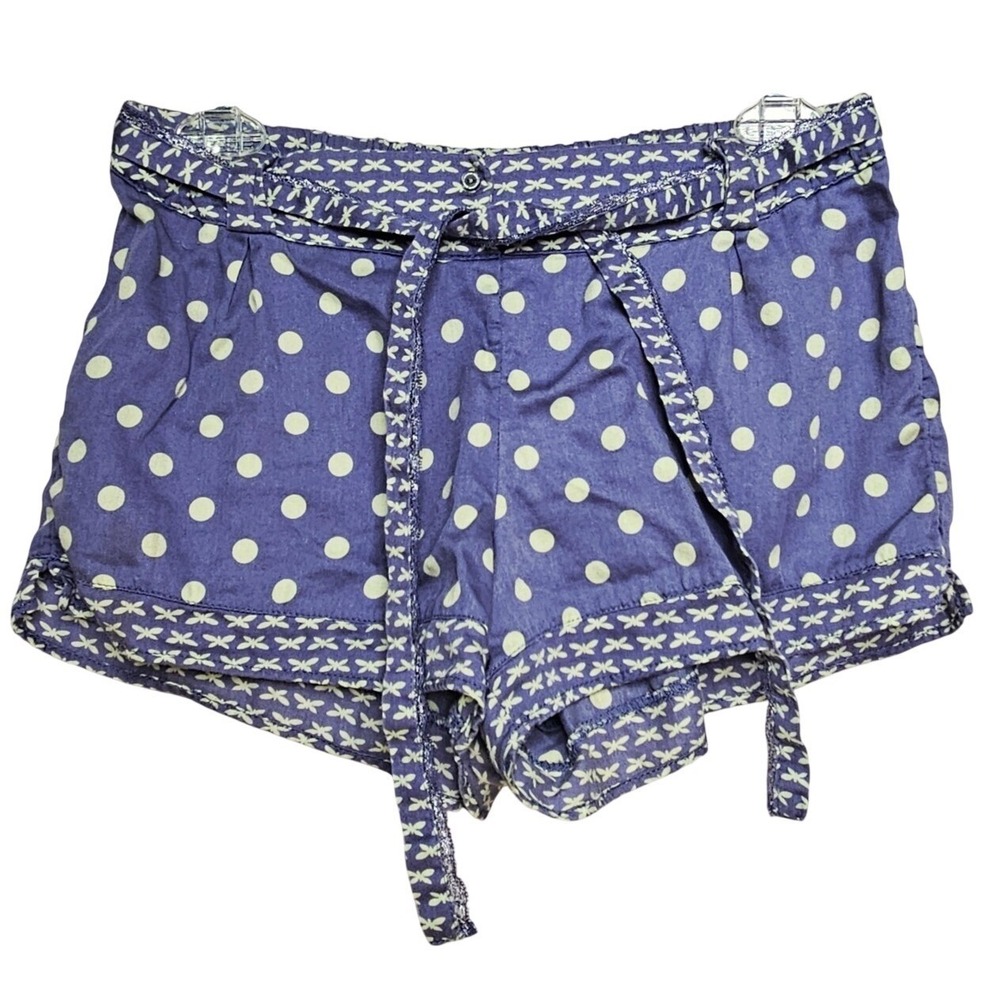 Victoria's Secret Blue Polka Dot Butterfly Lounge Sleep Shorts Small Comfy Boho